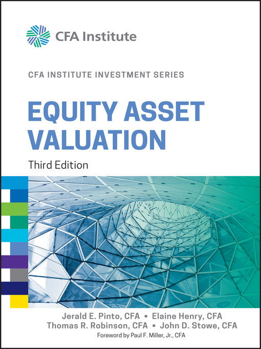Title details for Equity Asset Valuation by Jerald E. Pinto - Available